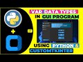 Variables &amp; Data Types in CustomTkinter &amp; Python - GET &amp; SET Methods - E7 - Hindi - Harsh Nagar