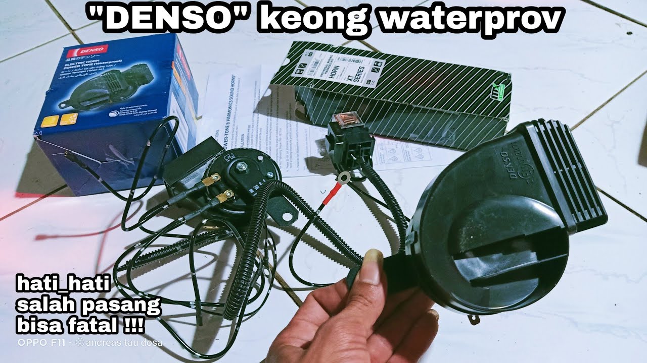 cara memasang klakson denso menggunakan relay di motor YouTube