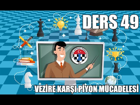 TSF Satranç Eğitimleri Ders 49 – Vezire Karşı Piyon Mücadelesi