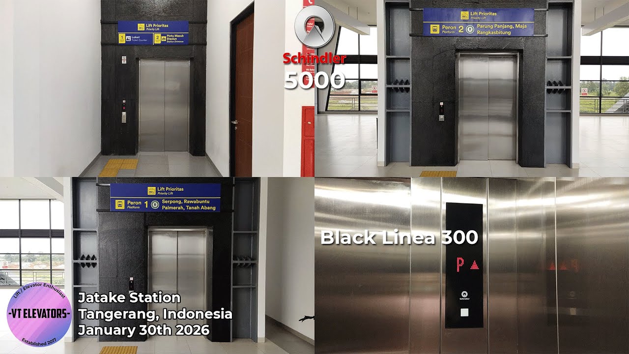 3 Brand New Schindler 5000 MRL Passenger Lifts - Jatake Station, Tangerang