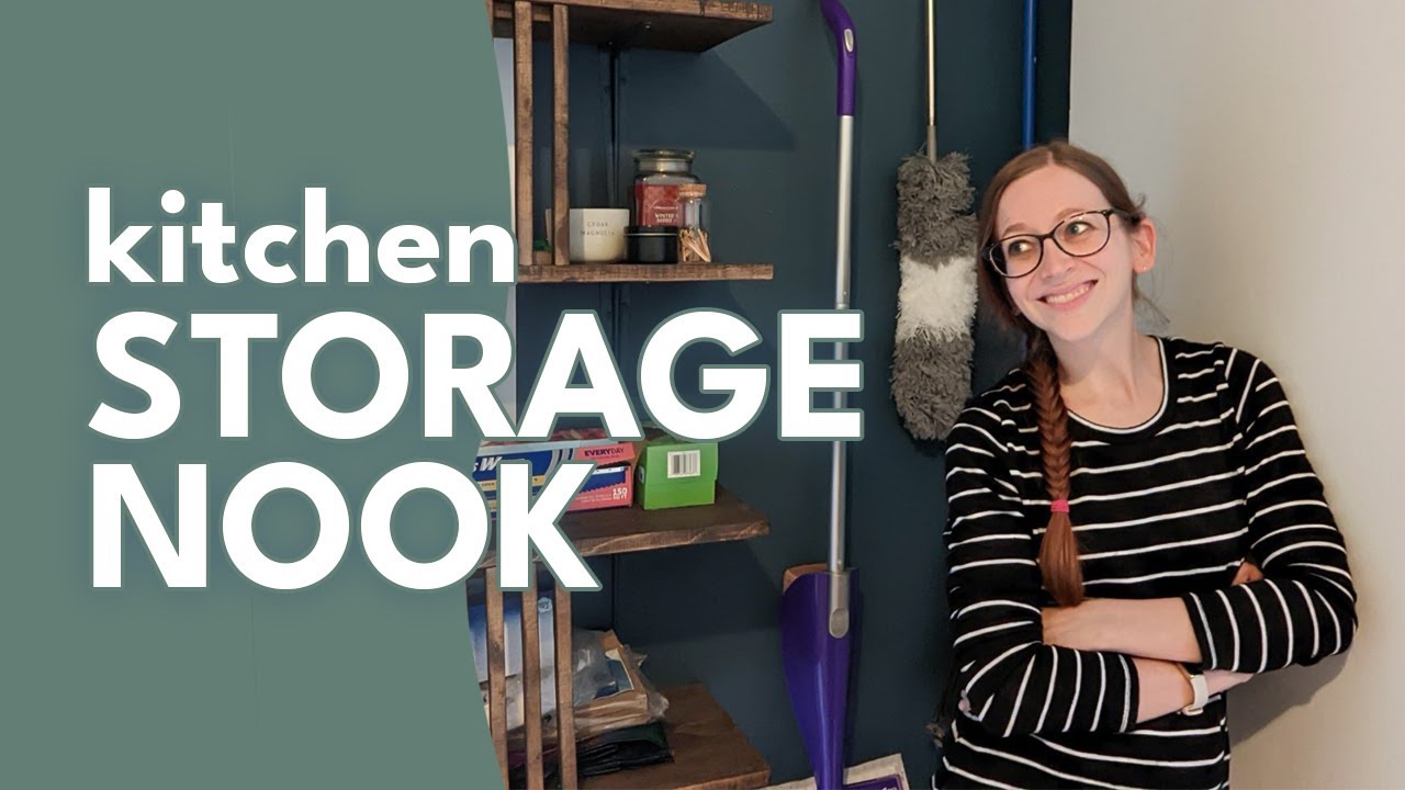 Kitchen Storage Nook Makeover DIY Whitney YouTube