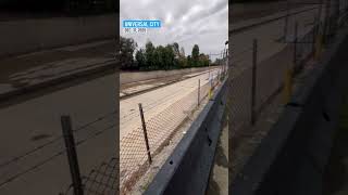The Los Angeles River before-and-after overnight rain