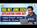 UGC NET Application Form 2026, June Registration Link Active @ugcnet.nta.ac.in