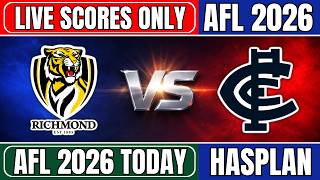 🔴 Richmond Tigers vs Carlton Blues | AFL 2026 | Australian Football League | Live Scores Only