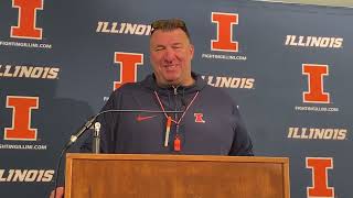 Spring game: Illini coach Bret Bielema