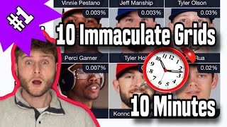 10 Immaculate Grids in 10 Minutes *GONE WRONG* (Episode 1)