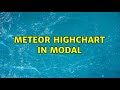 Meteor highchart in modal
