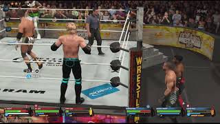 WWE 2K26 - The Usos &amp; LA Knight vs. Logan Paul, Austin Theory &amp; IShowSpeed: WrestleMania 42