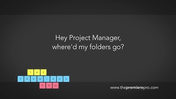 Project Manager: collect files BUT keep folders in Premiere Pro 2020