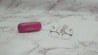 Lilly Pulitzer Eyeglasses Model-Shanna Color-TE Teal/Gold/Gold-Logo