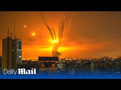 LIVE: Skyline of Gaza as Israel bombards Gaza following Hamas' biggest attack on Israel in years.