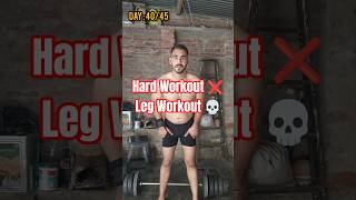 DAY 40/45: Brutal Leg Day Workout 🔥#shorts #legday #fitnesschallenge #motivation #legworkout