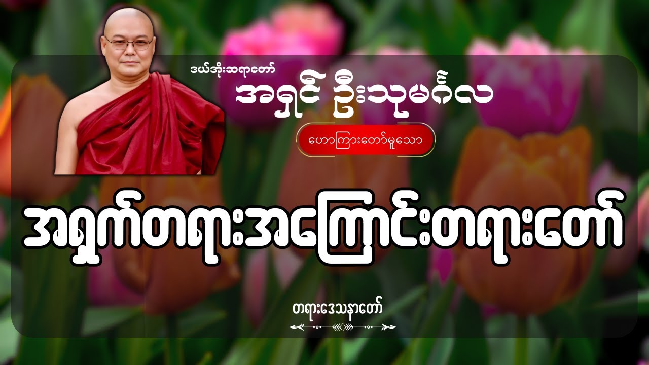 အရှက်မရှိတဲ့သူတွေကတော့ သိမှာမဟုတ်ဘူး အရှက်တရားအကြောင်းတရားတော် - ဦးသုမင်္ဂလ (ဒယ်အိုးဆရာတော်)