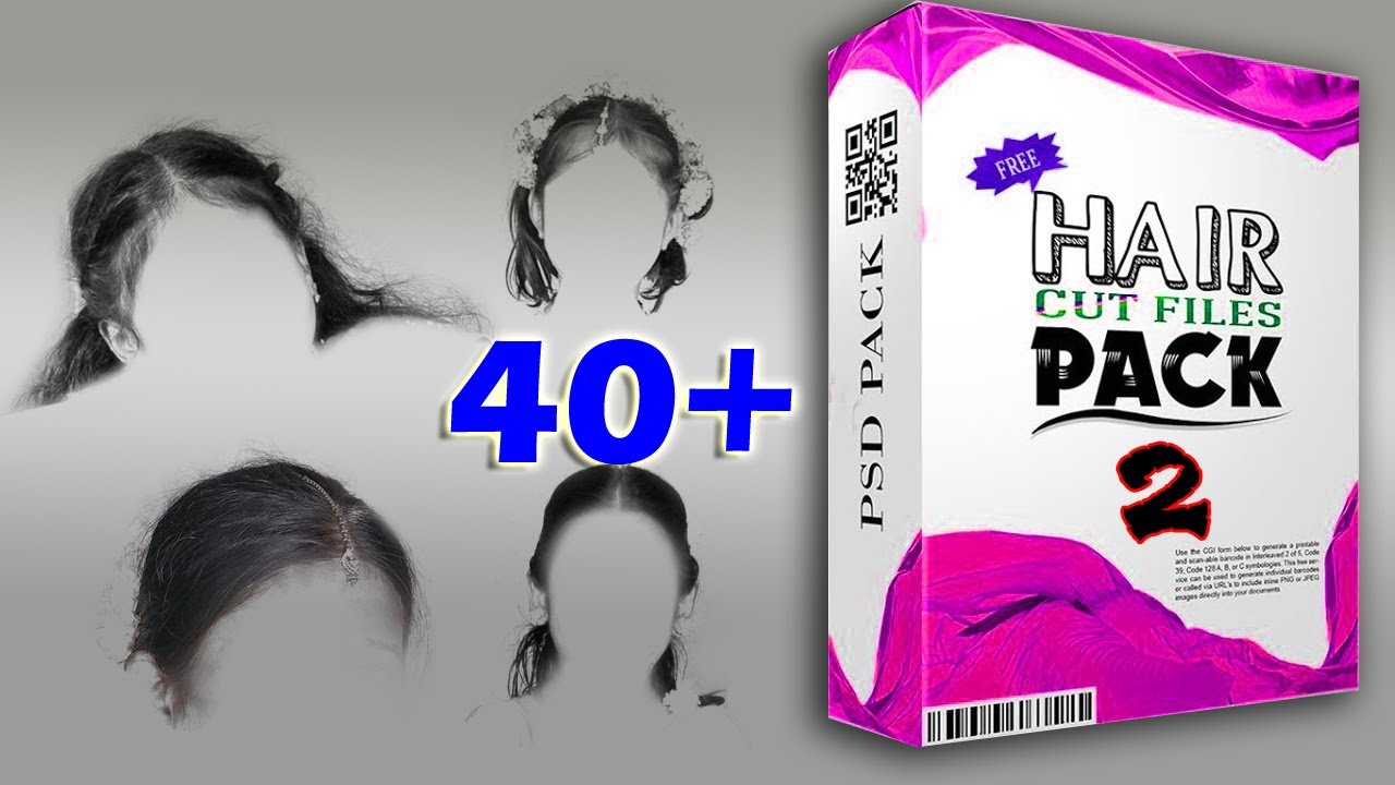 ladys hair style png psd  pack 2