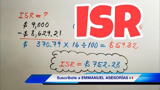 HOW TO CALCULATE THE ISR (Income Tax) Very easy and fast!