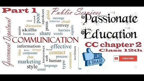 CC chap-2 Part 1 class 12, Correspondence with Gov. Department, Public Service & Local Organisation