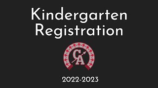 Kindergarten Registration Video 22 23
