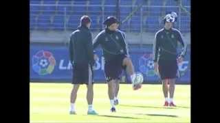 Last Real Madrid training session before facing Borussia Dortmund
