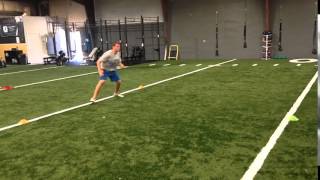 3 Cone Triangle right: shuffle-sprint-sprint