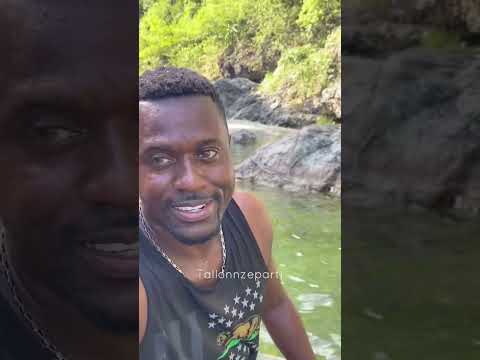 Roasting on the reggae falls part 3 #tallonnzeparti #jamaicaculture #foodie #adventure #travel
