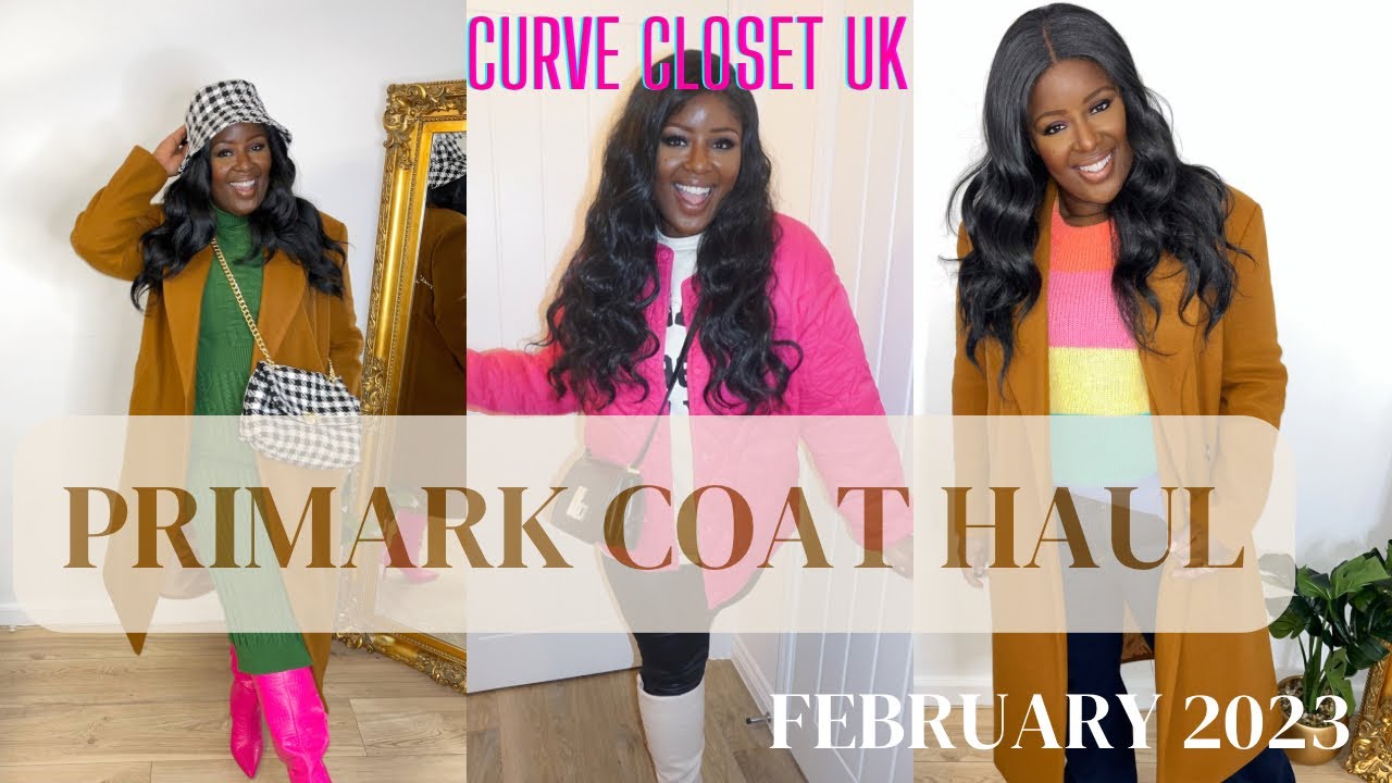 Primark COAT Haul - February 2023 - Curve Closet UK