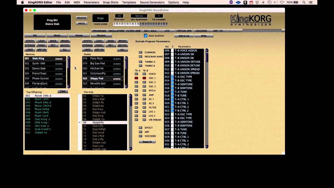 Soundtower's Sound Editor for KORG KingKORG - Sound Generators