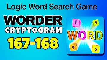WORDER Logic Word Search Game level 167 168