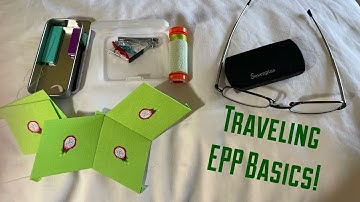 Traveling with EPP, English paper piecing quilt, slow stitching, How to travel with quilting