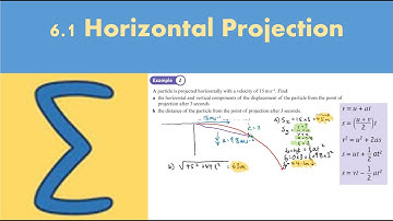 6.1 Horizontal Projection (STATISTICS AND MECHANICS 2 - Chapter 6: Projectiles)