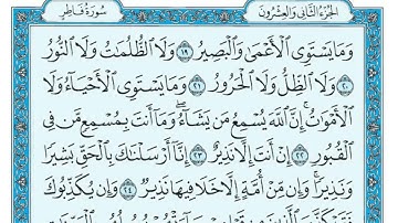 35 سورة فاطر مكتوبة ماهر المعيقلي Surat Fâtir Maher al Muaiqly