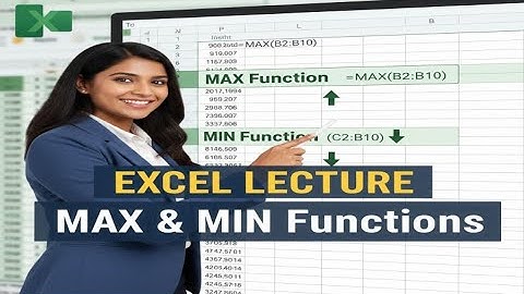 How to Use MAX and MIN Functions in Excel | Step-by-Step Tutorial for Beginners #excel#exceltutorial