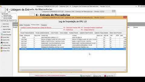 Entrada de mercadoria via XML
