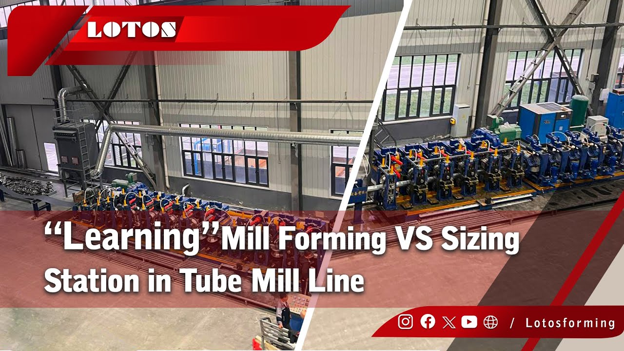 Mill Forming VS Sizing Station in Tube Mill Line [Tube Mill] Forming ...