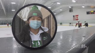 Goalie From China, Grace Zhan Leads Hill-Murray Girls Hockey Team Goalie From China, Grace Zhan Leads Hill-Murray Girls Hockey Team
