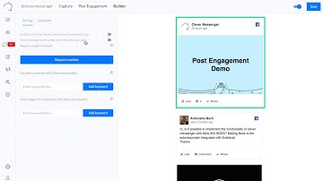 [OLD] Clever Messenger Documentation Video - Post Engagement Demo