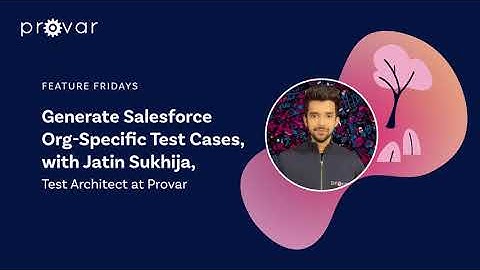 Generate Salesforce Org-Specific Test Cases with Provar - Feature Friday