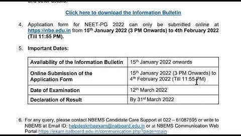 NEET PG 2022 Registration , Exam Date & Result date