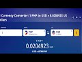 Convert Philippine Peso to US Dollar  convert usd to ...