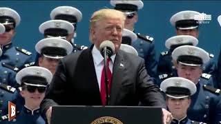President Trump Pardons All Cadets under Restrictions at Air Force Academy Graduation
