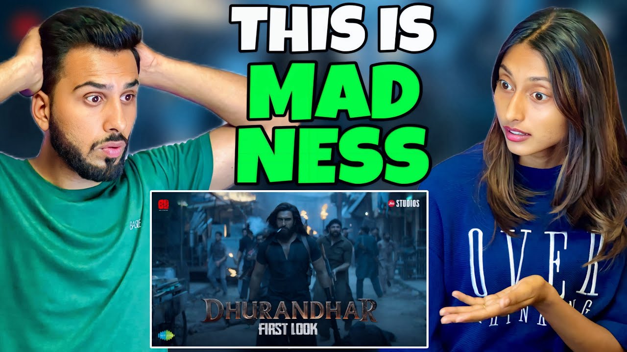 Dhurandhar First Look | Reaction | Ranveer Singh | Aditya Dhar | Couple Reaction | Sidhu Fam Reacts