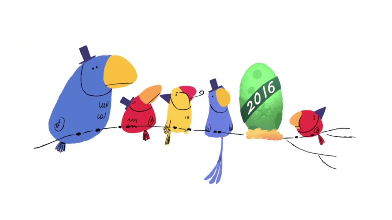 Google Doodle Evolution New Year's 2000-2026 But It's Right Reversed