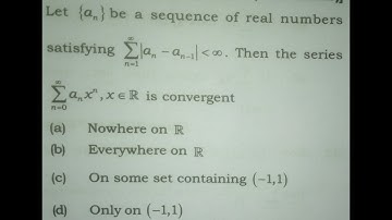 Solved Question of CSIR NET June-2017 || Sequence and Series || Real Analysis.