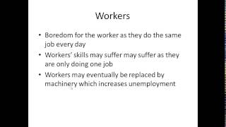 GCSE Economics: Specialisation