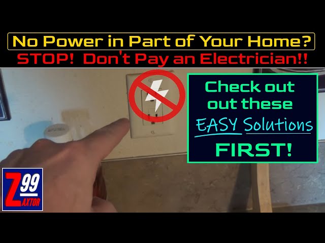 Lost Power To Part Of Your Home or Apartment?  Before You Pay Big Money.. Check This Out!