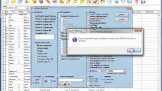 AccuZIP6 Tutorial: Validation screen recommendations
