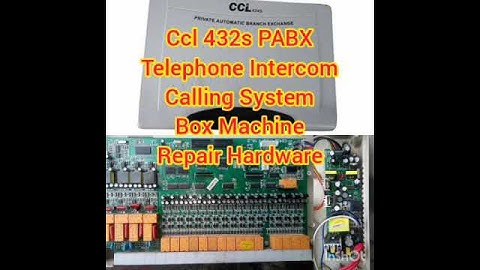 Ccl 432s Pabx Telephone Intercom Landline Calling System Machine Hardware Board Supply Repair Om