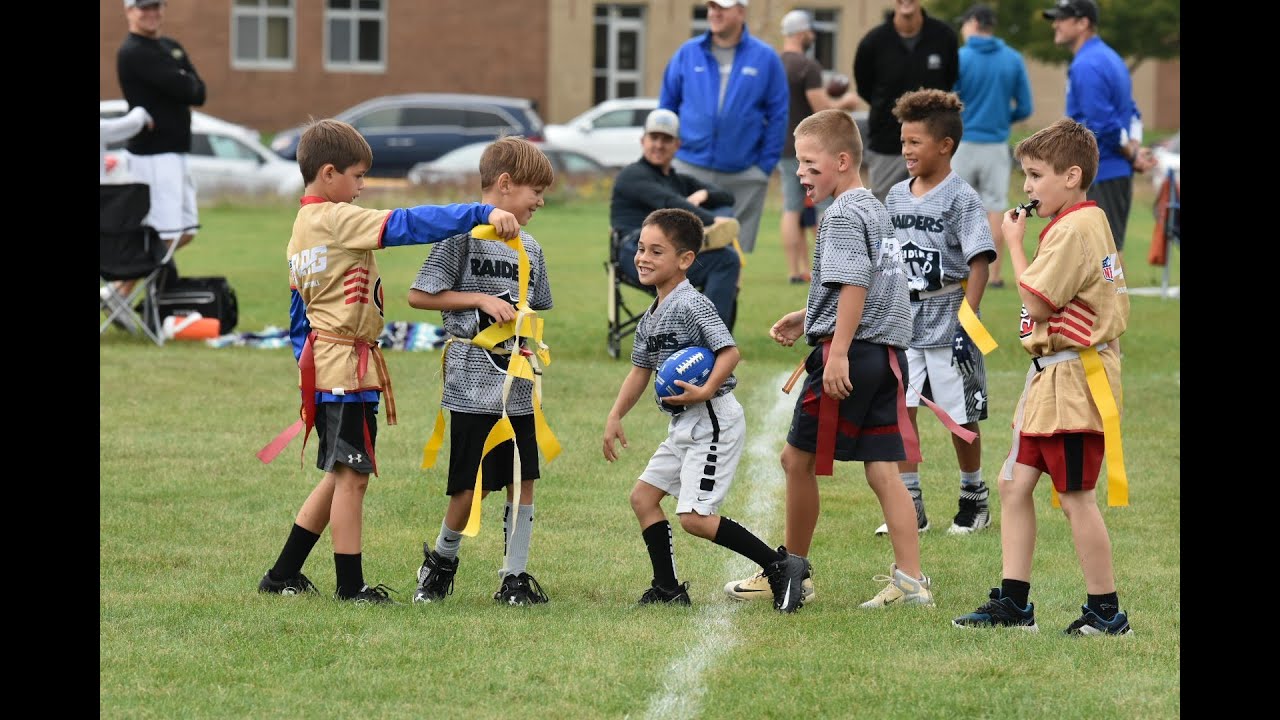 Woodbury Athletic Association Fall Flag Football 2021 The Raiders vs
