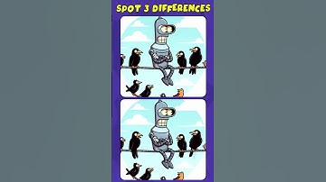 Find the differences: Can You Spot All 3 !? (A Bit Tricky) #spotthedifference #shorts #short