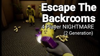 Escape the Backrooms: 2nd Generation 4 Player Nightmare