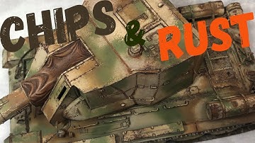 CHIPPING AND RUST (FOR ARMOUR MODELS) "NEW TECHNIQUE DISCOVERED!"